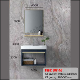 TỦ LAVABO NHÔM CAO CẤP 0021-50 TỦ LAVABO NHÔM CAO CẤP 0021-50
